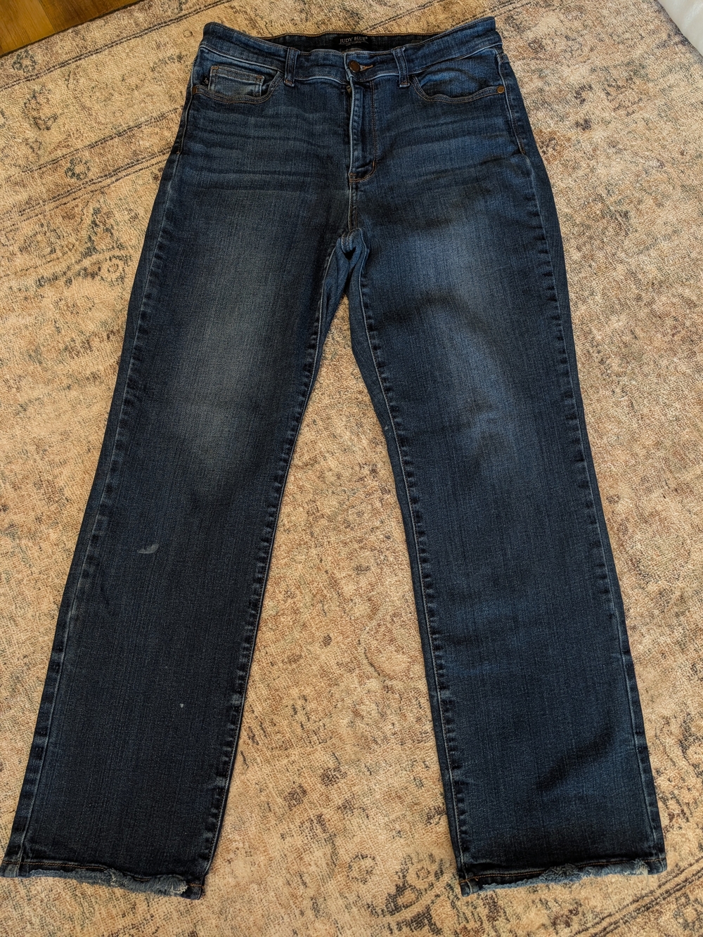 Judy Blue Dark Wash Straight Leg Jeans 13/31